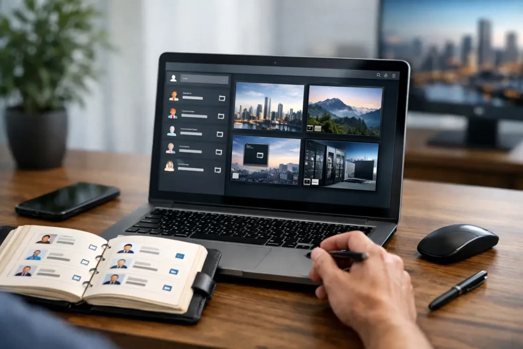 remote desktop address book management נכון